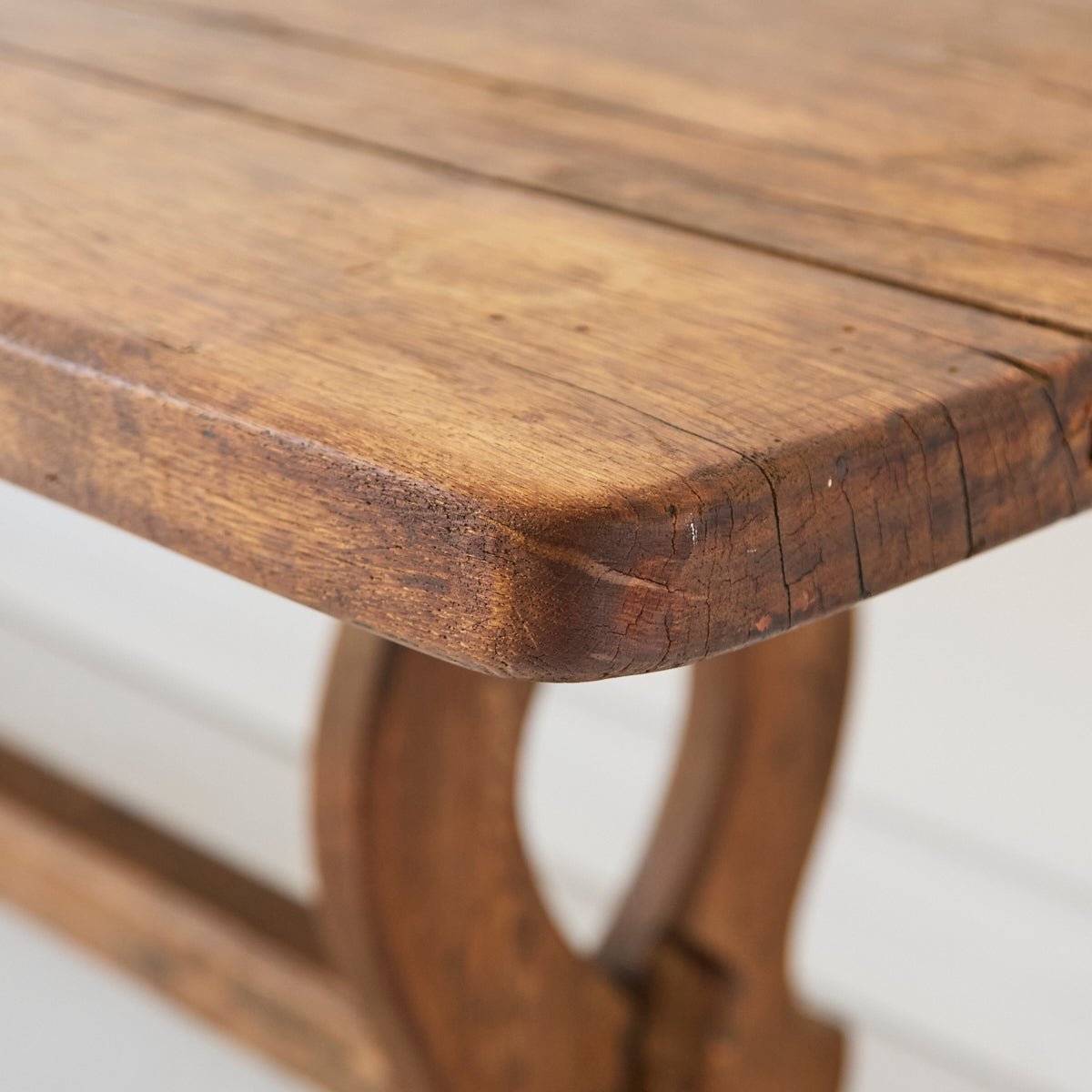 Antique Oak Monastery Table - elsie green - furniture