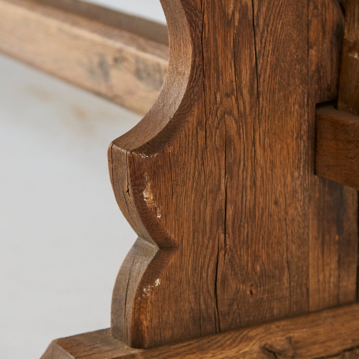 Antique Oak Monastery Table - elsie green - furniture