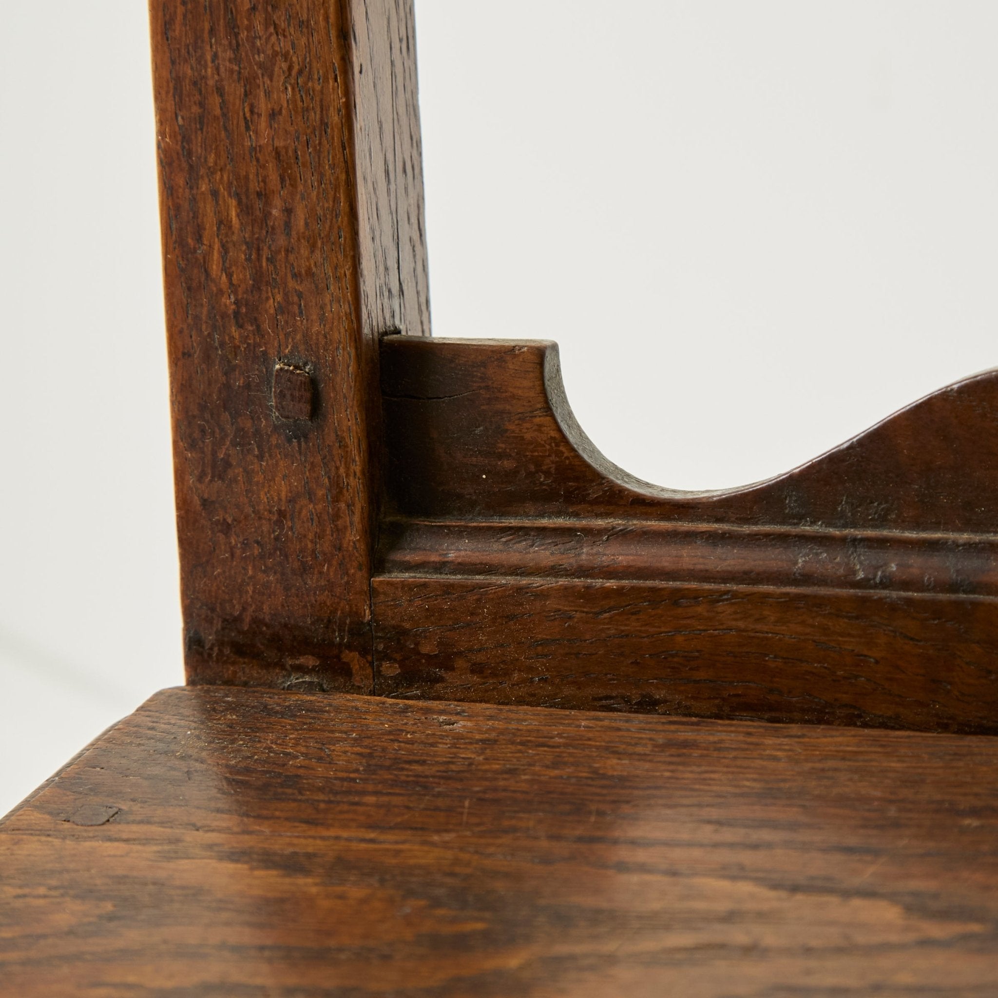 Antique Oak Nun's Chair - elsie green - furniture