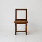 Antique Oak Nun's Chair - elsie green - furniture