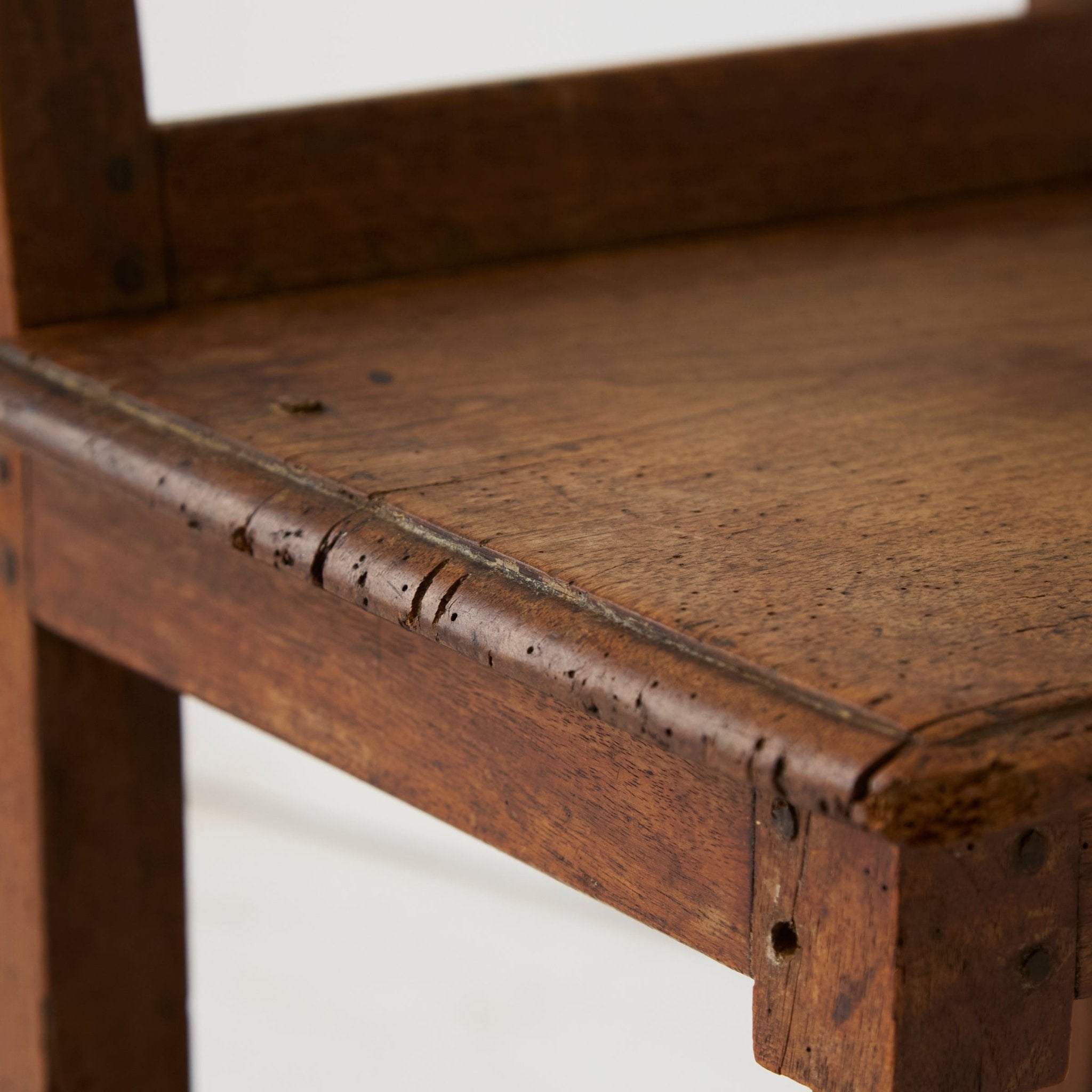 Antique Oak Nun's Chair - elsie green - furniture