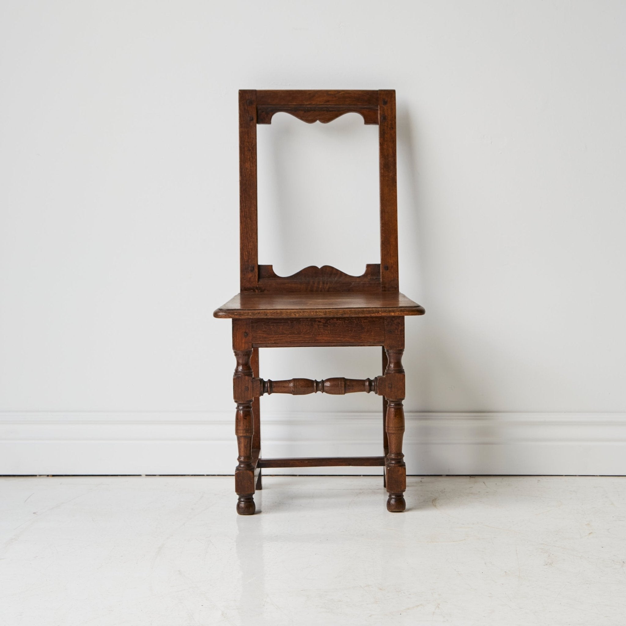 Antique Oak Nun's Chair - elsie green - furniture