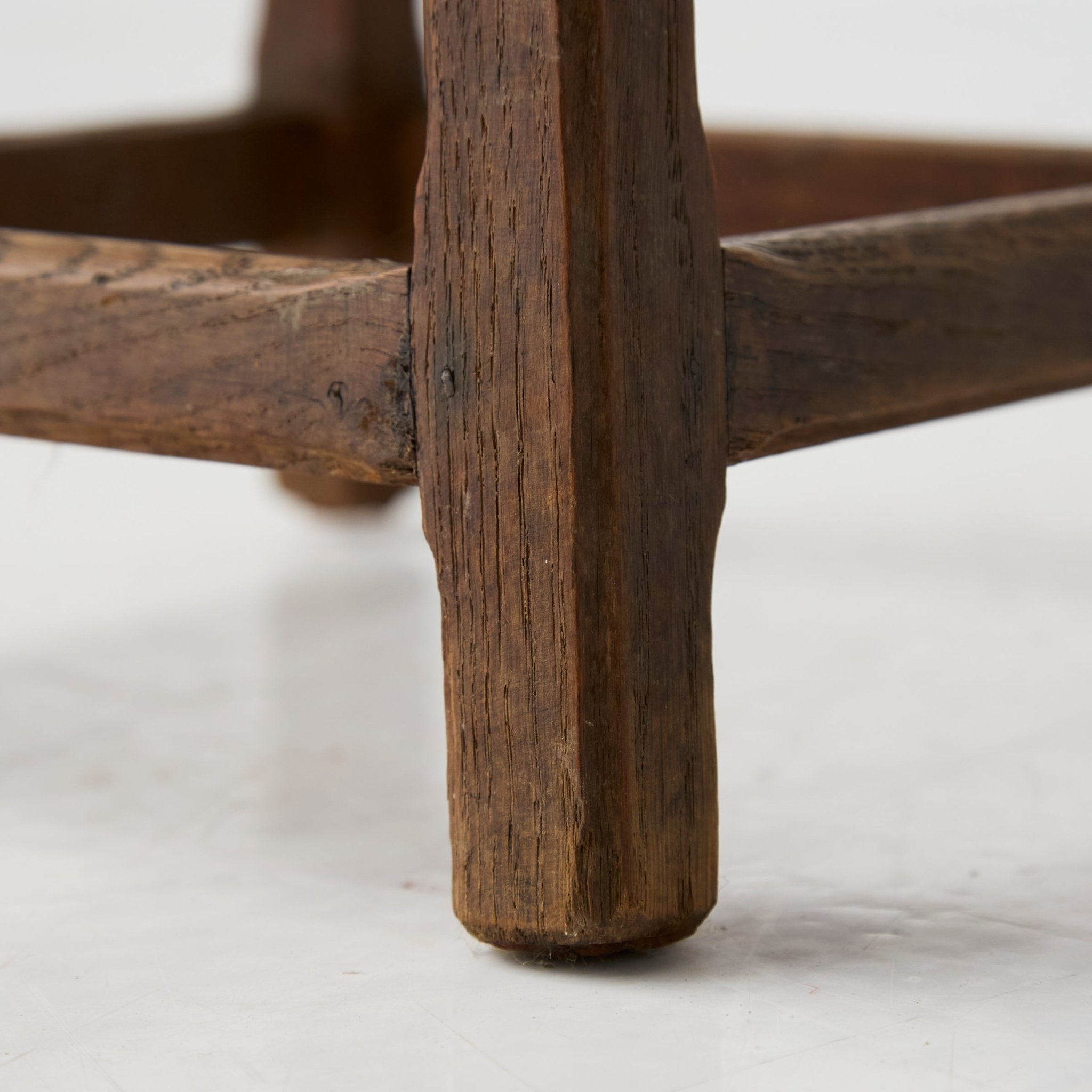 Antique Oak Stool - elsie green - furniture