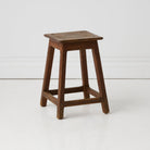Antique Oak Stool - elsie green - furniture