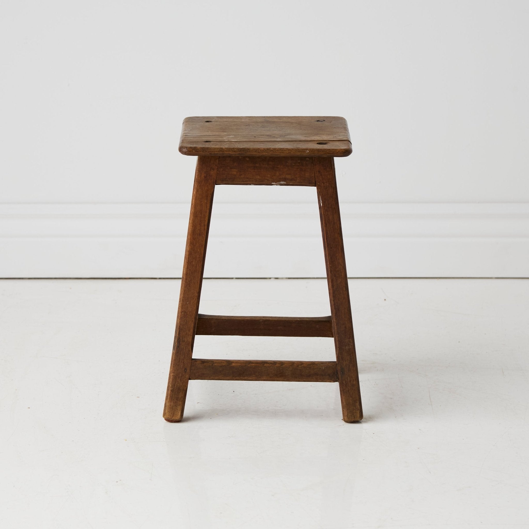 Antique Oak Stool - elsie green - furniture