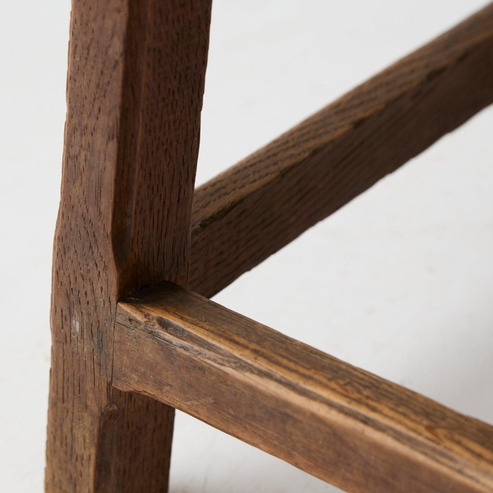 Antique Oak Stool - elsie green - furniture