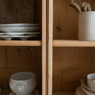 Antique Oak Vitrine - elsie green - furniture