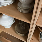 Antique Oak Vitrine - elsie green - furniture