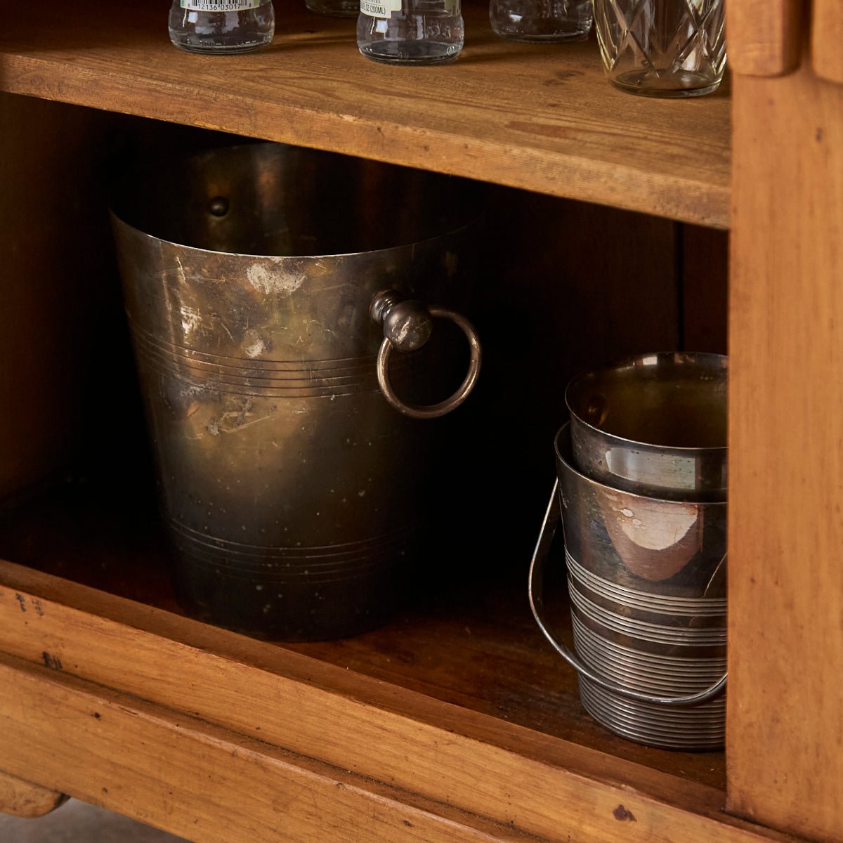 Antique Pantry Cabinet - elsie green - furniture