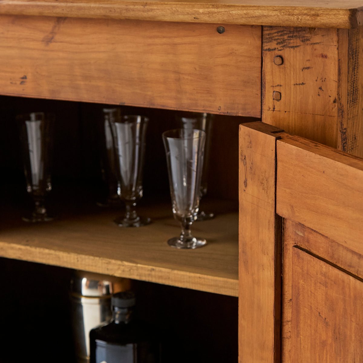 Antique Pantry Cabinet - elsie green - furniture