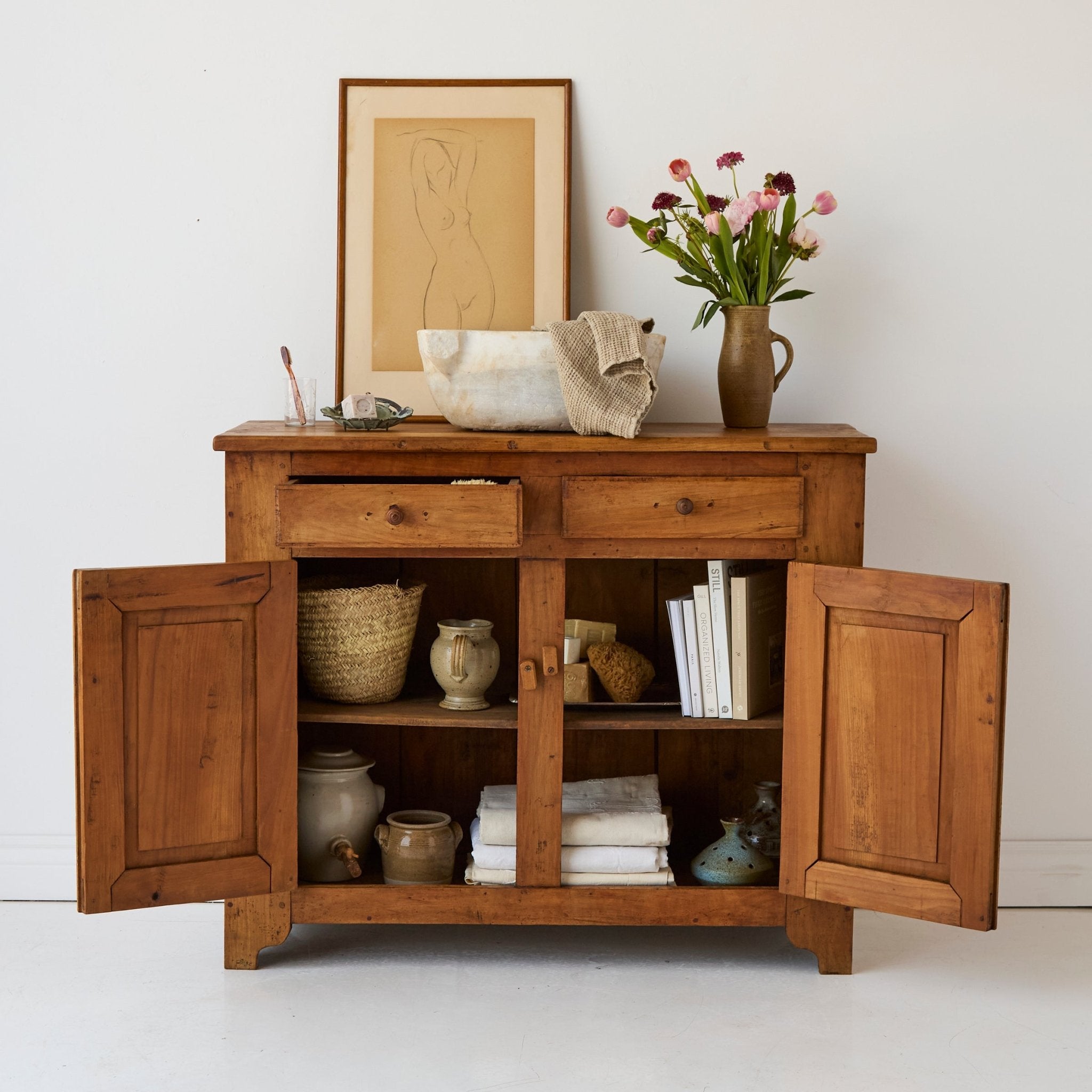 Antique Parisian Dresser - elsie green - furniture