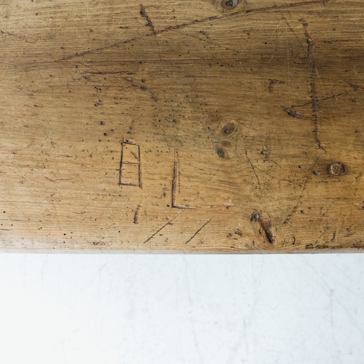 Antique Pine Farm Table - elsie green - furniture