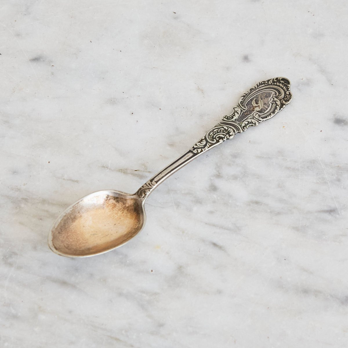 Antique Rogers & Hamilton Monogrammed Spoon Set of 9 - elsie green - the french kitchen