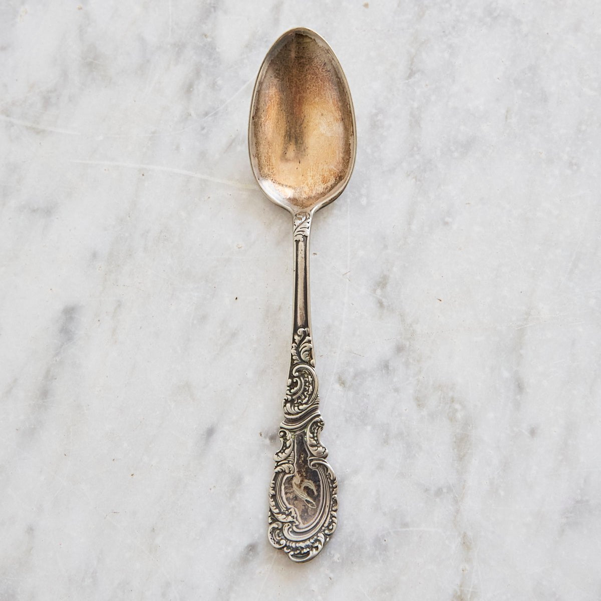 Antique Rogers & Hamilton Monogrammed Spoon Set of 9 - elsie green - the french kitchen