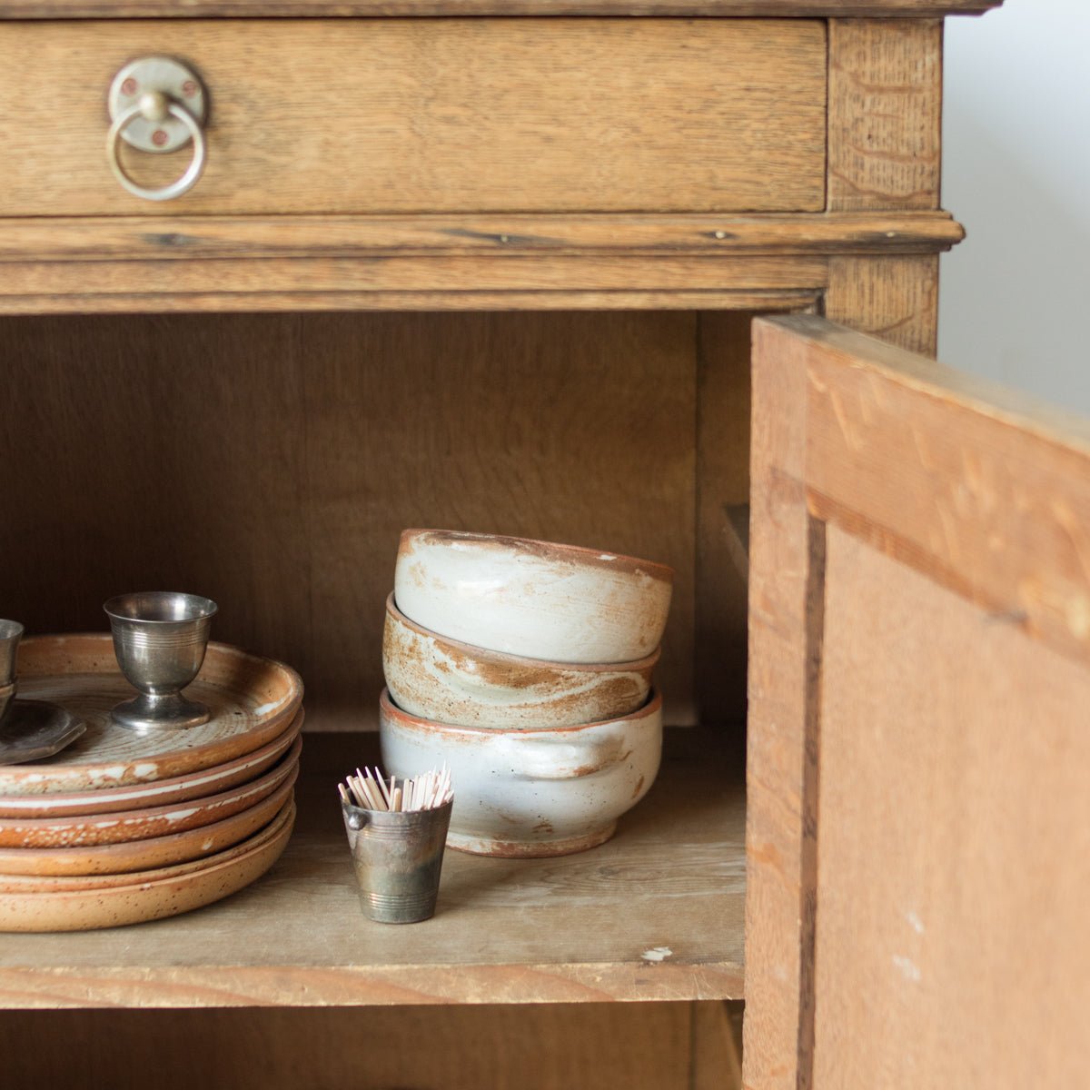 Antique Side Cabinet - elsie green - furniture
