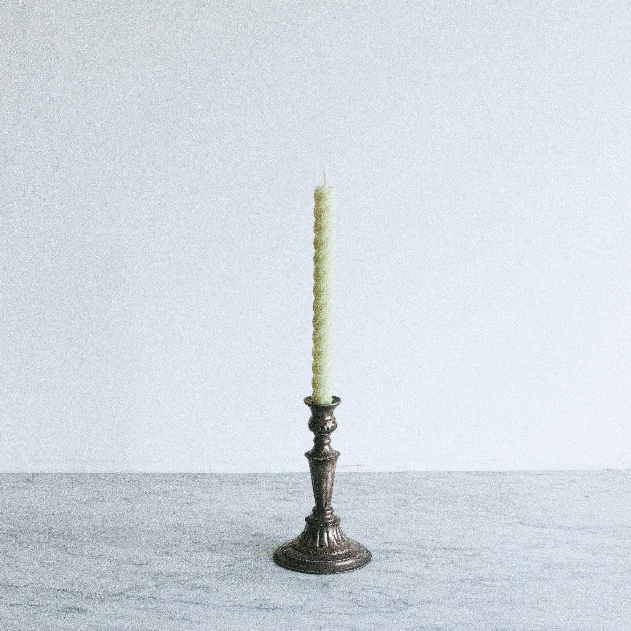 Antique Silver Candlestick - elsie green - Decor