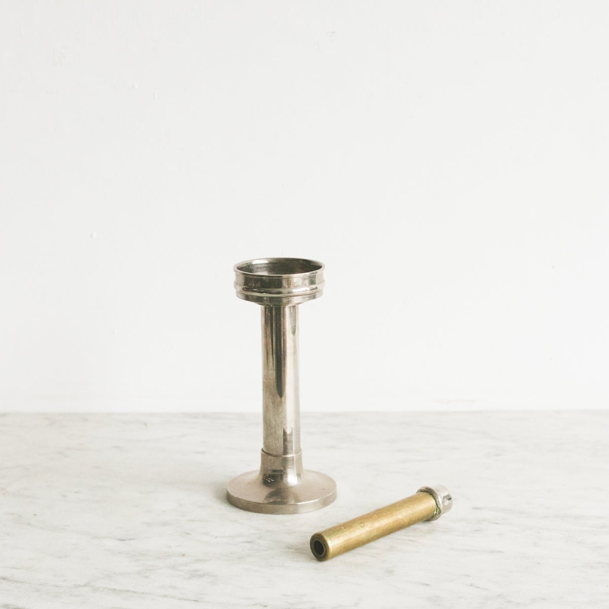 Antique Silver Candlestick - elsie green - Decor