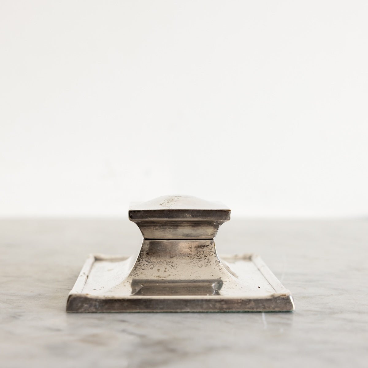 Antique Silver Inkwell - elsie green - decor