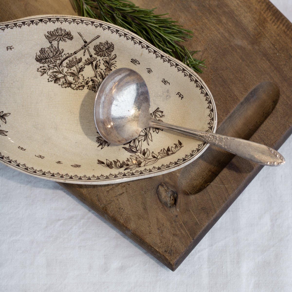 Antique Silver Ladle | The Patrick Orbe Collection - elsie green - the french kitchen