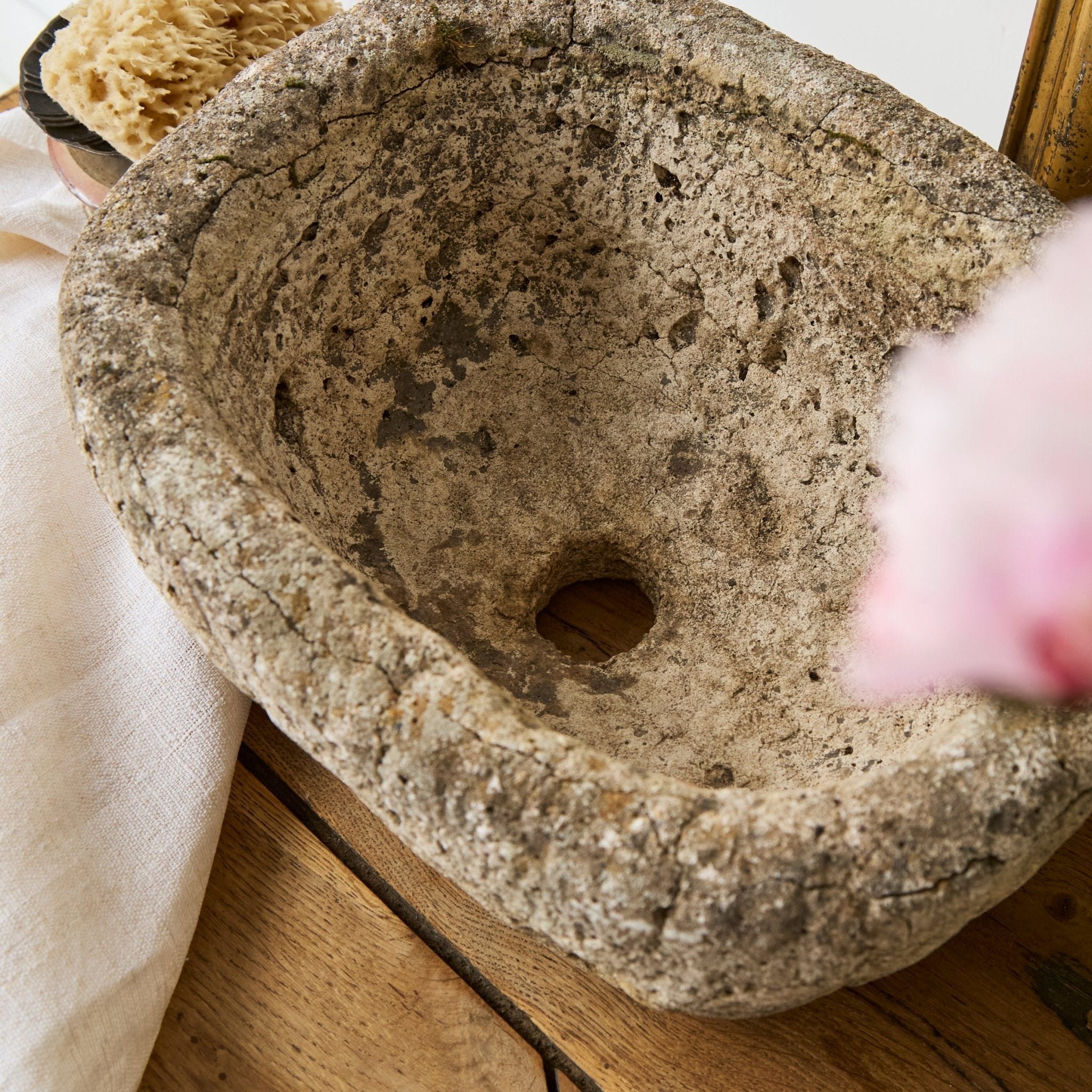 Antique Stone Sink - elsie green - decor