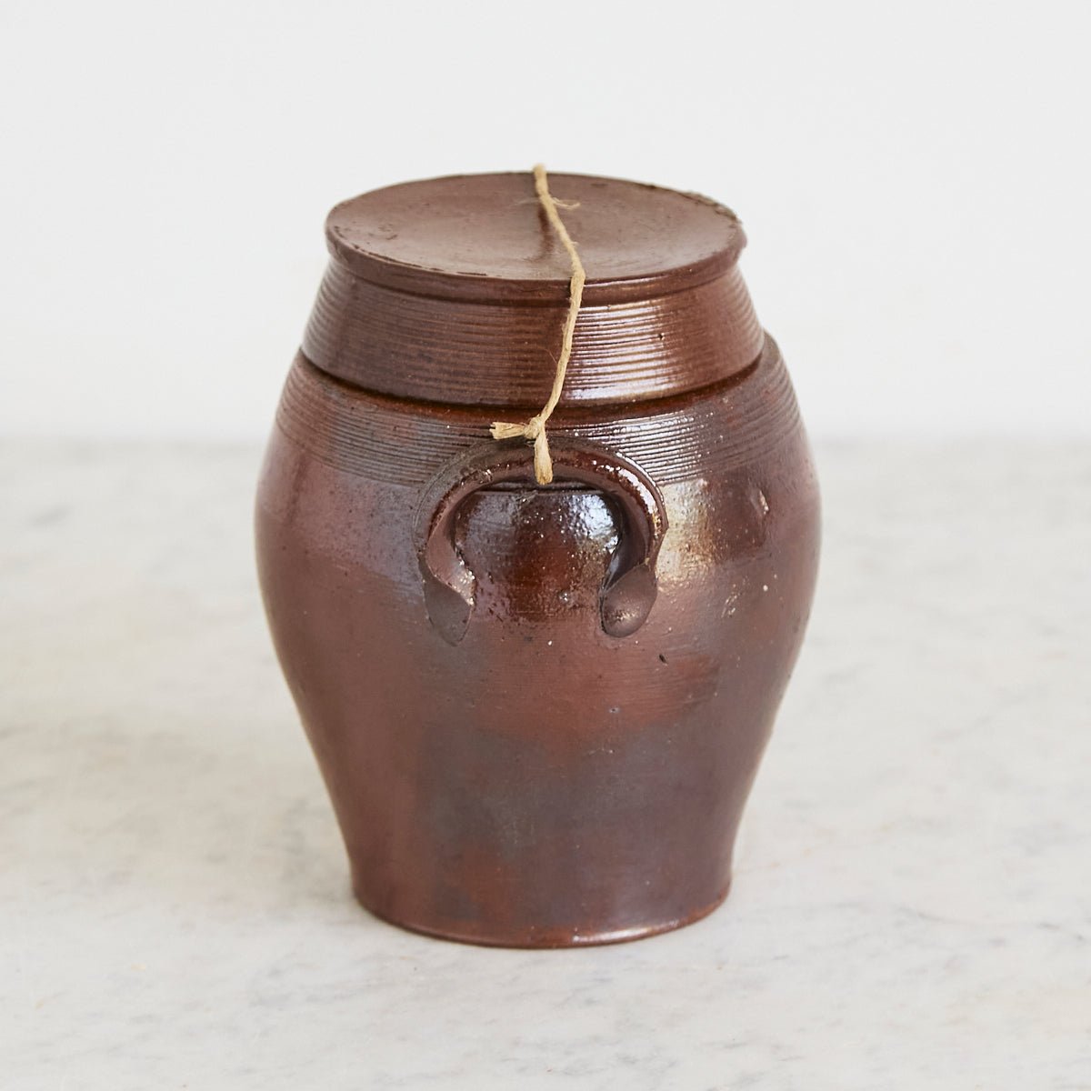 Antique Stoneware Crock with Lid - elsie green - the french kitchen