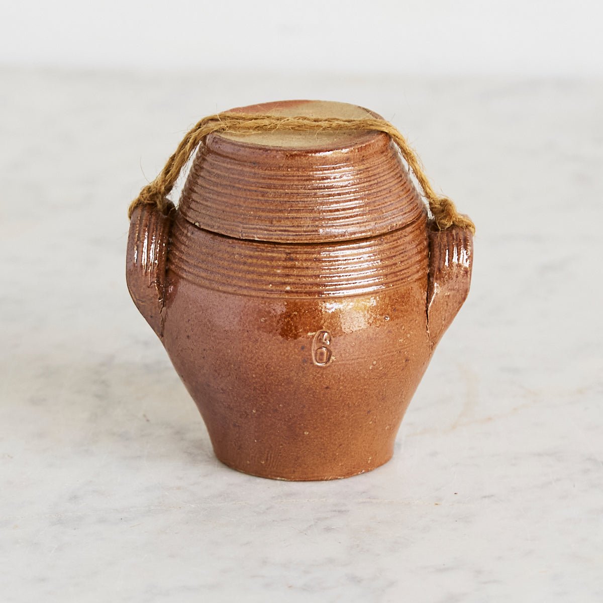 Antique Stoneware Crock with Lid - elsie green - the french kitchen