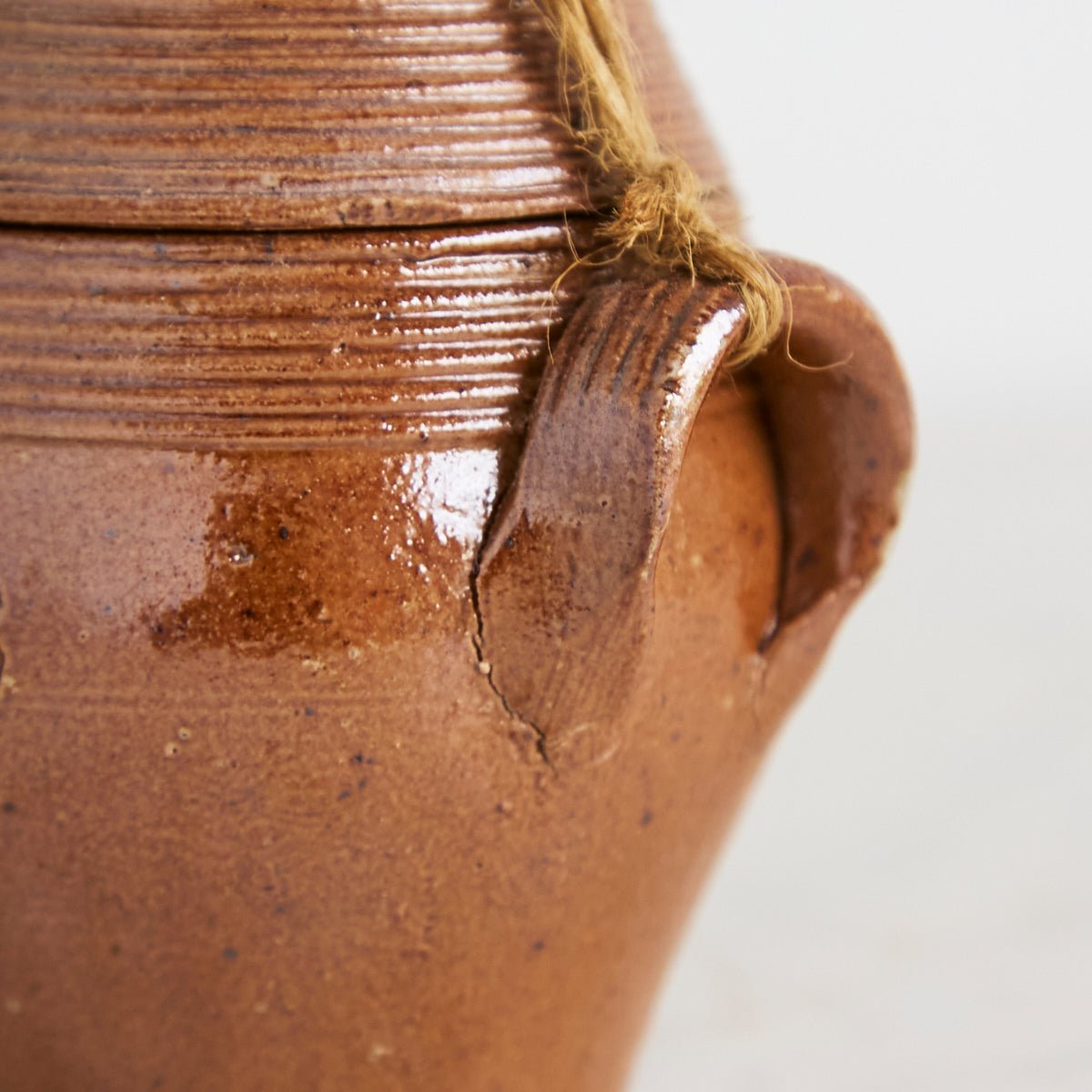 Antique Stoneware Crock with Lid - elsie green - the french kitchen