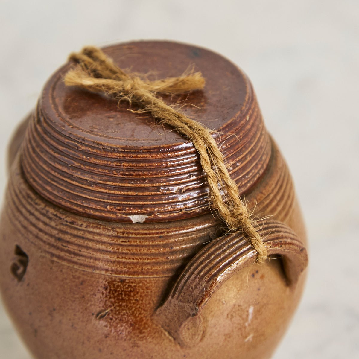 Antique Stoneware Crock with Lid - elsie green - the french kitchen