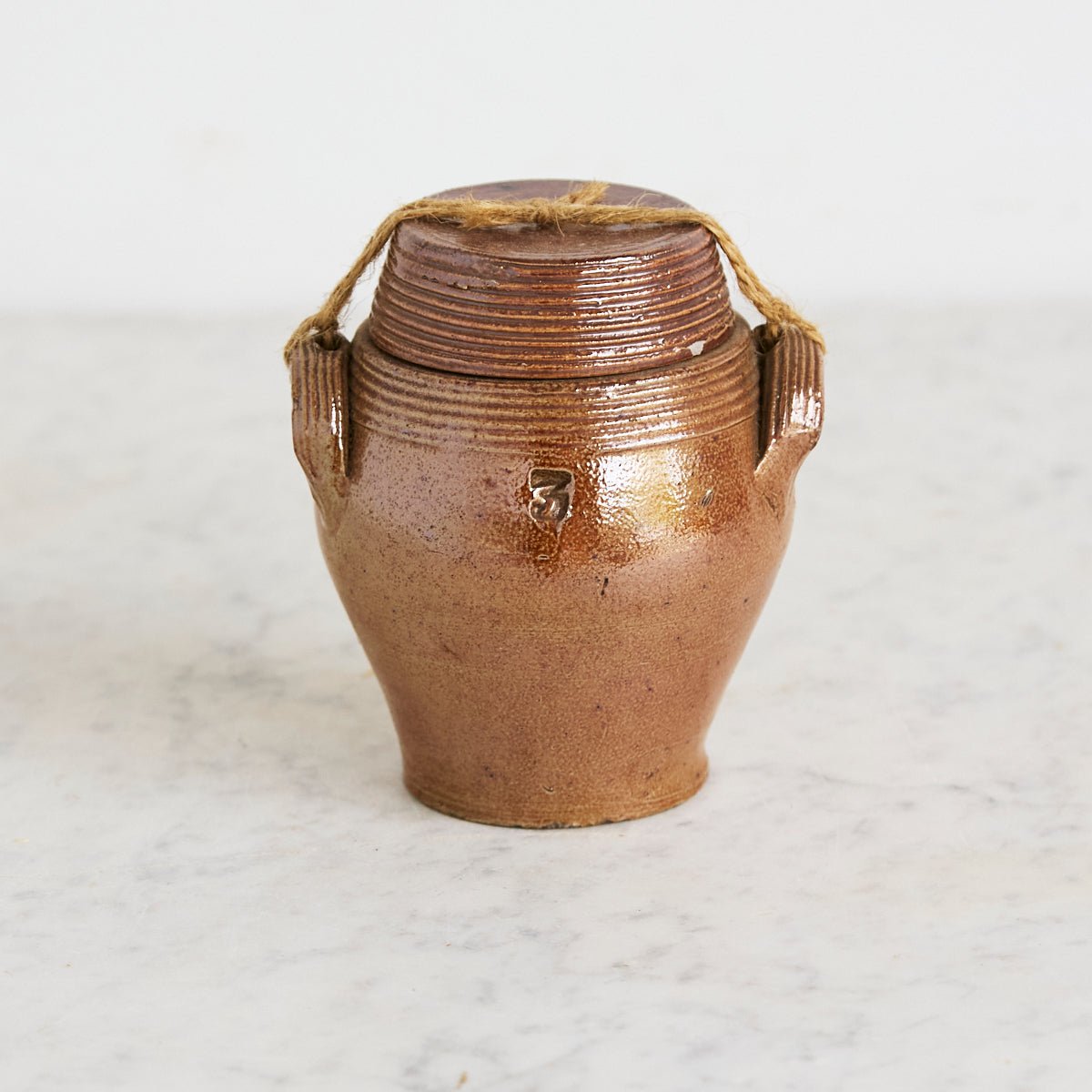 Antique Stoneware Crock with Lid - elsie green - the french kitchen
