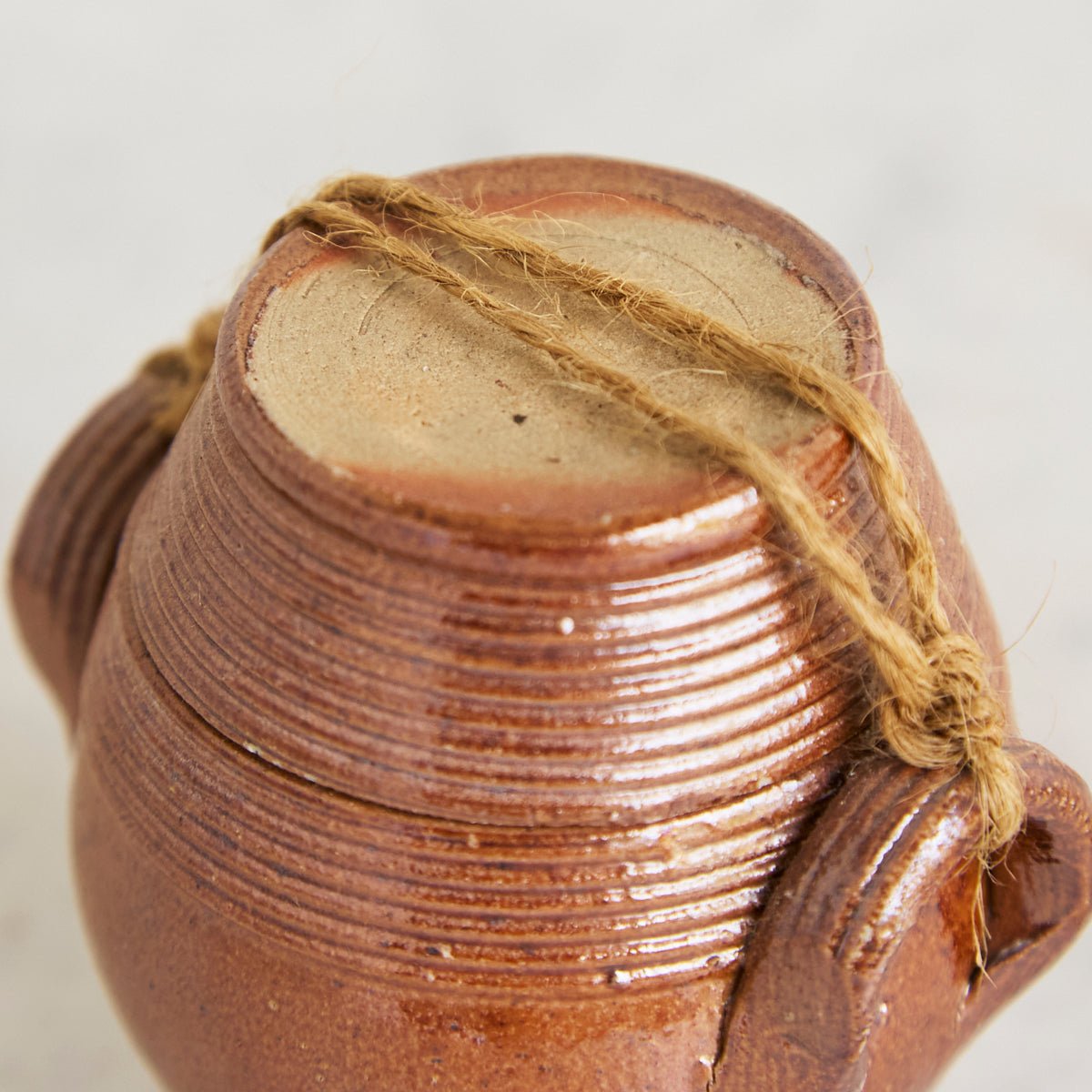 Antique Stoneware Crock with Lid - elsie green - the french kitchen