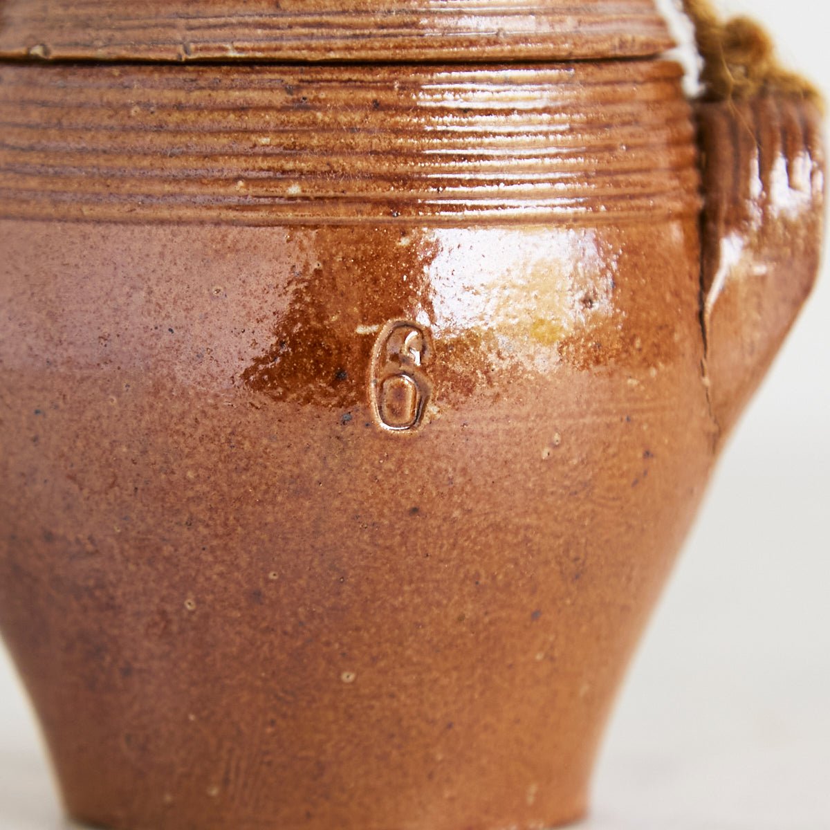 Antique Stoneware Crock with Lid - elsie green - the french kitchen