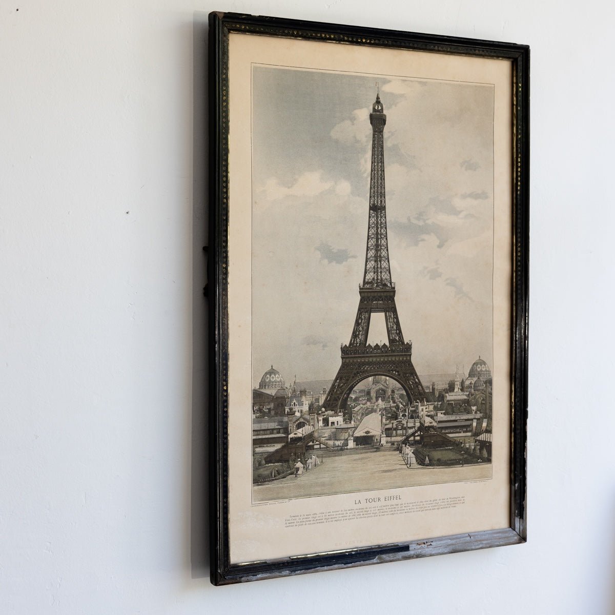 Antique Tour Eiffel Worlds Fair Advertisement - elsie green - art