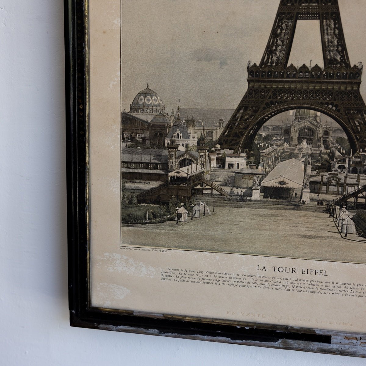 Antique Tour Eiffel Worlds Fair Advertisement - elsie green - art