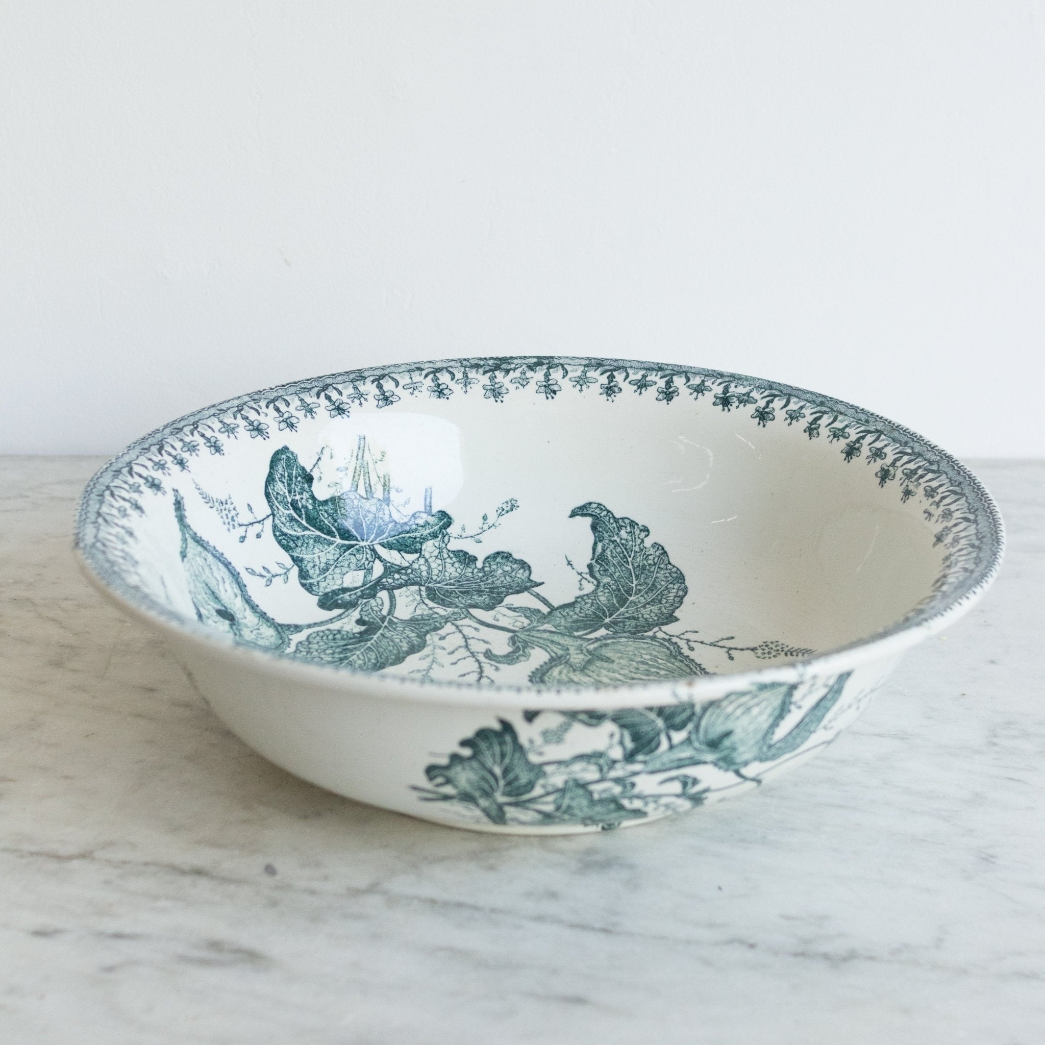 Antique Transferware Bowl with Lilies - elsie green - the french kitchen