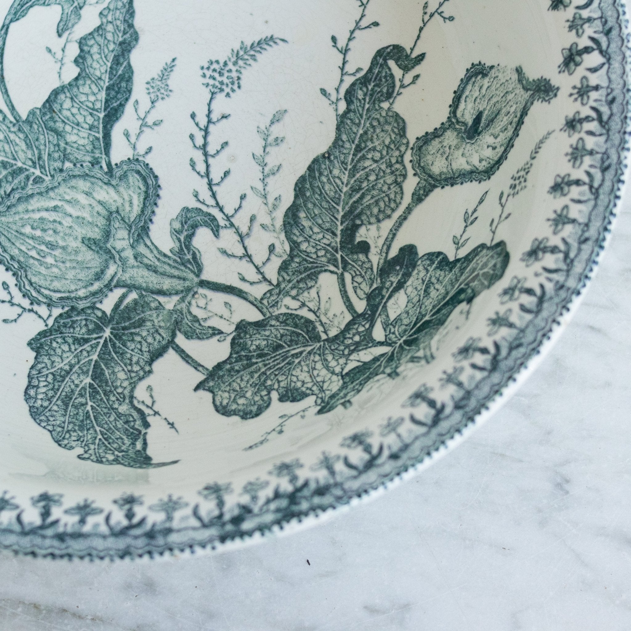 Antique Transferware Bowl with Lilies - elsie green - the french kitchen
