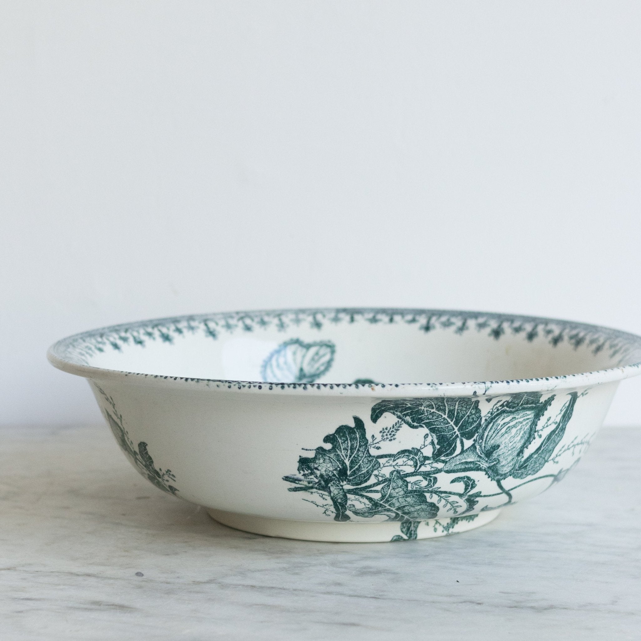 Antique Transferware Bowl with Lilies - elsie green - the french kitchen