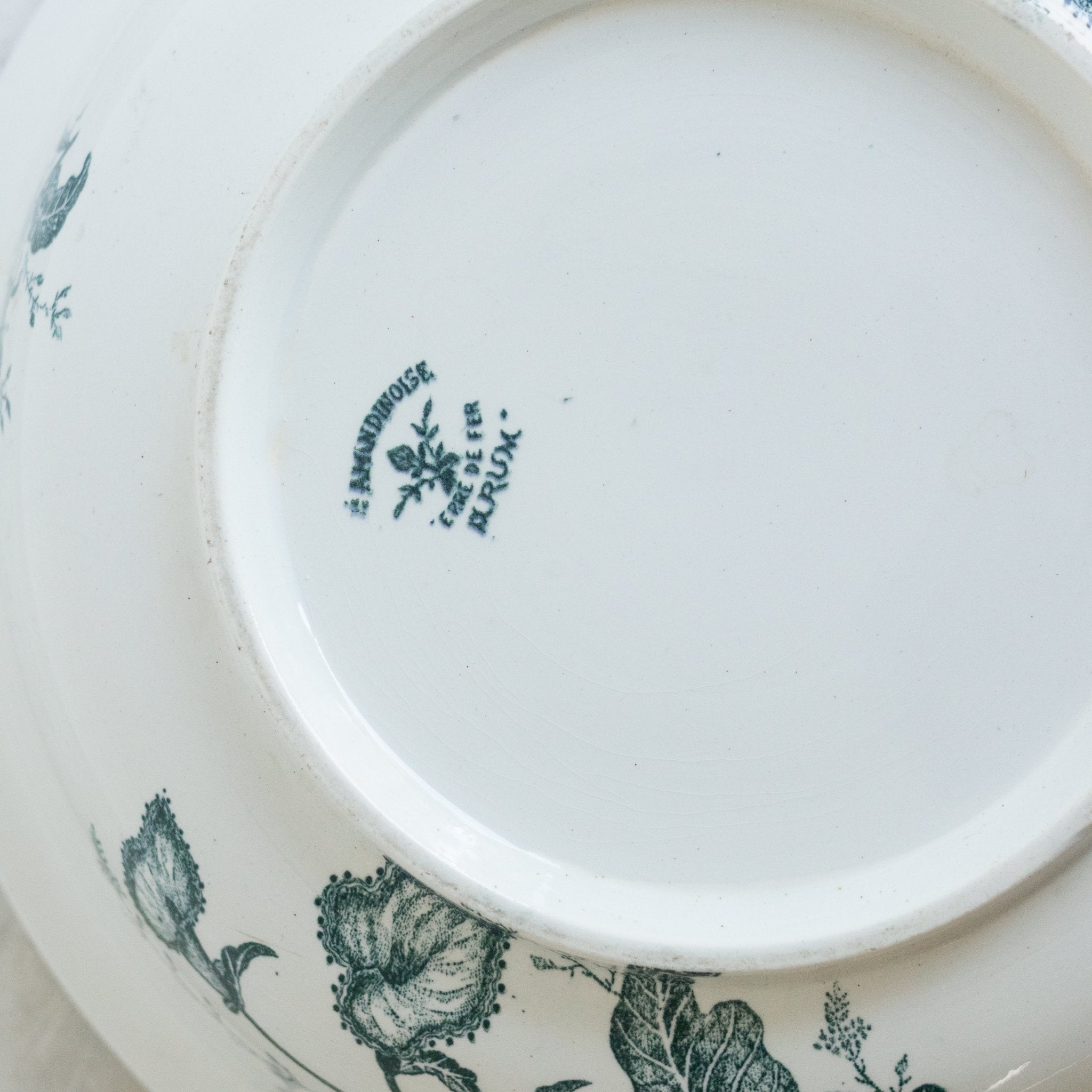 Antique Transferware Bowl with Lilies - elsie green - the french kitchen