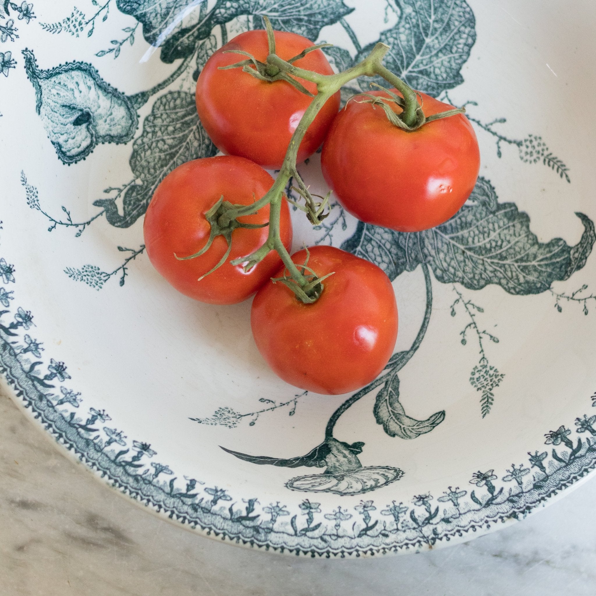 Antique Transferware Bowl with Lilies - elsie green - the french kitchen