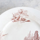 Antique Transferware Cake Plate With Hen & Rooster - elsie green - The French Kitchen
