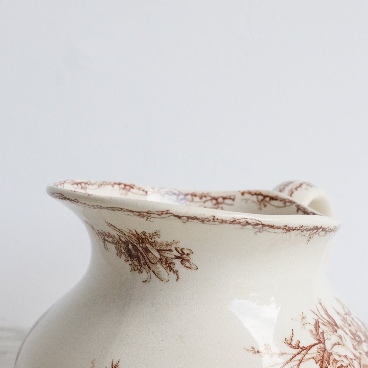 Antique Transferware Pitcher - elsie green - The French Kitchen