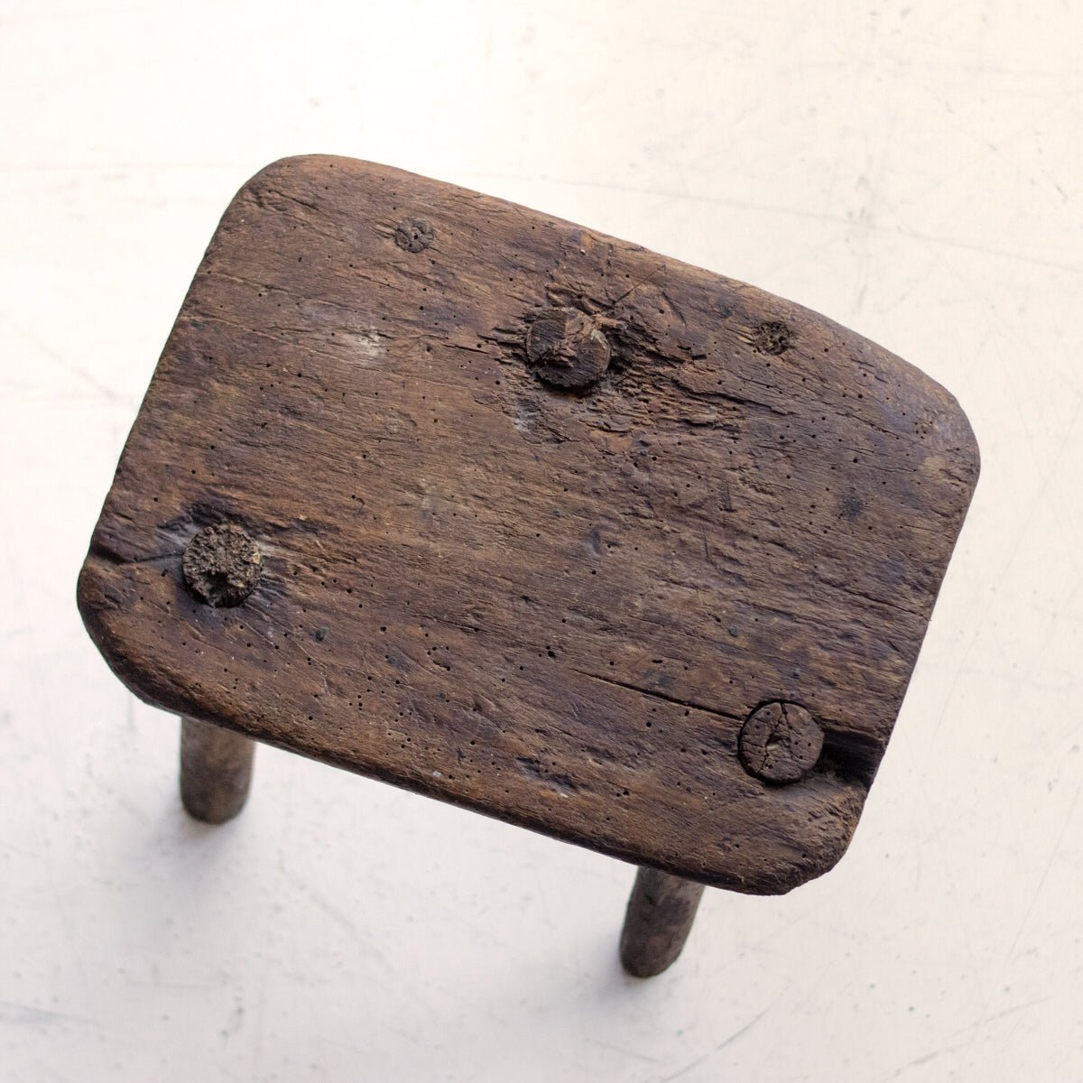 Antique Tripod Stool - elsie green - furniture