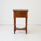 Antique Turned Leg Bedside Table - elsie green - furniture