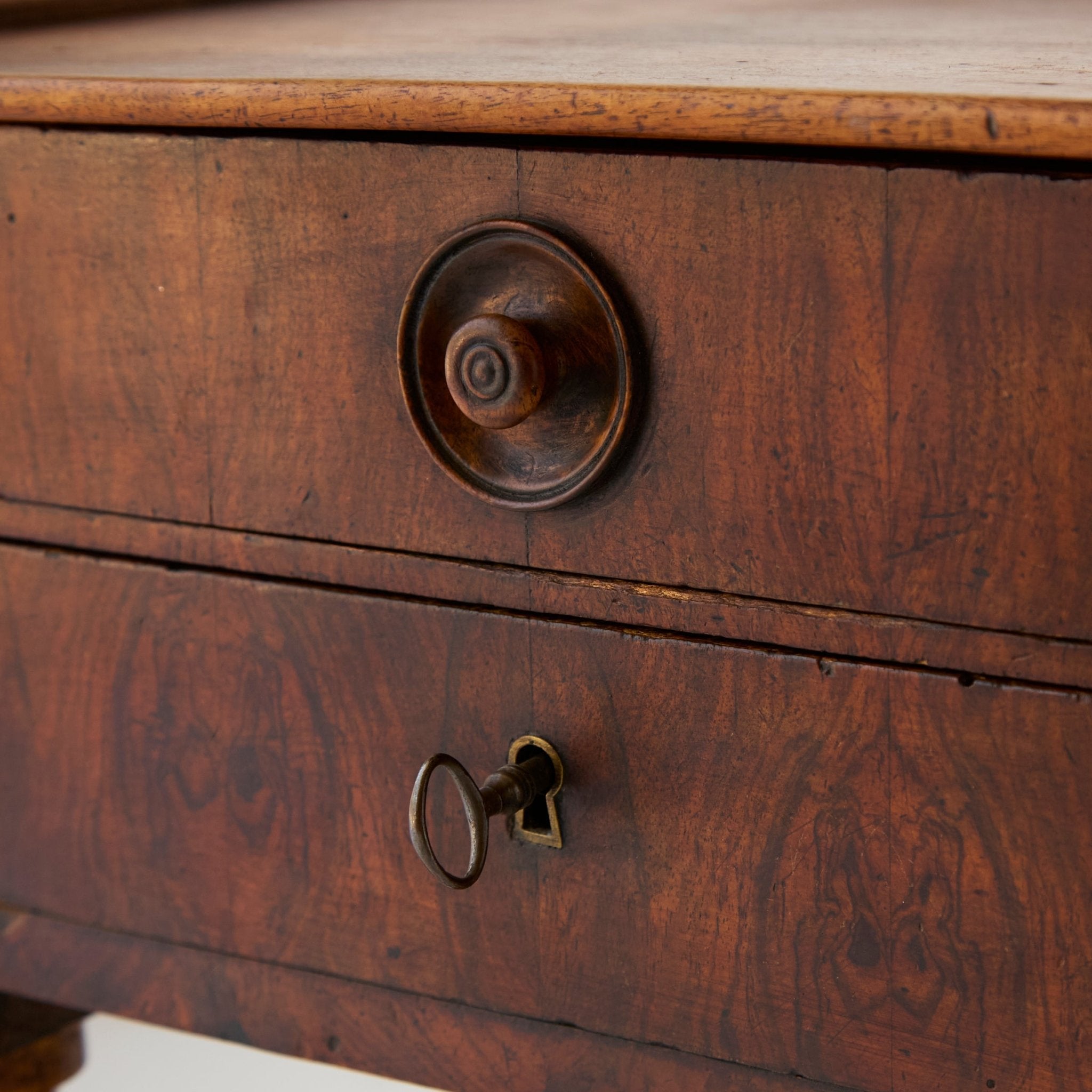 Antique Turned Leg Bedside Table - elsie green - furniture
