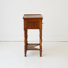 Antique Turned Leg Bedside Table - elsie green - furniture