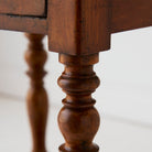 Antique Turned Leg Bedside Table - elsie green - furniture