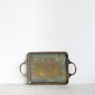 Antique Vintage Silver Tray - elsie green - decor