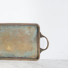 Antique Vintage Silver Tray - elsie green - decor