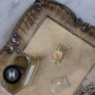 Antique Vintage Silver Tray - elsie green - decor