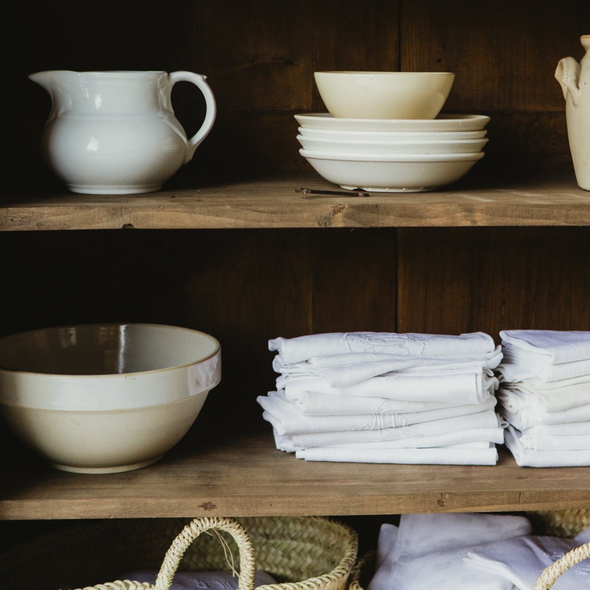 Antique Walnut Armoire - elsie green - furniture