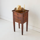 Antique Walnut Bedside Table - elsie green - furniture